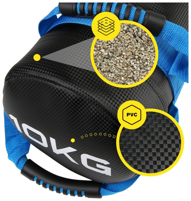 Мешок для кроссфита Cornix 10 кг тренировочный XR-0549 Black/Blue