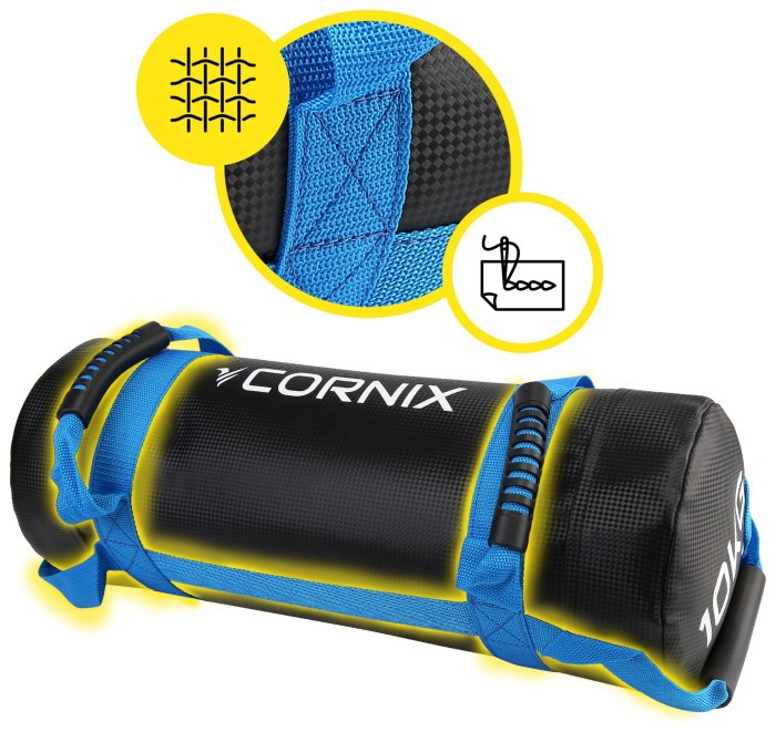 Мешок для кроссфита Cornix 10 кг тренировочный XR-0549 Black/Blue