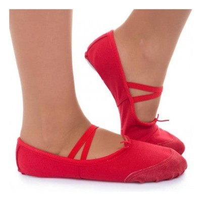 Балетки танцевальные красный Bavar Sport (32)