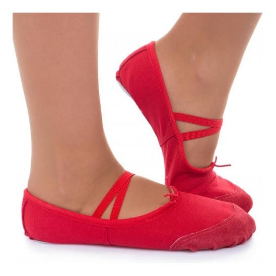 Балетки танцевальные красный Bavar Sport (32)