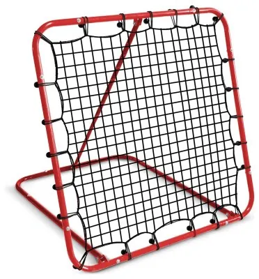 Сітка тренувальна для футболу Neo-Sport NS-491 Rebounder 120 x 120 х 107 см, червона