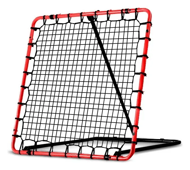 Сітка тренувальна для футболу Neo-Sport NS-491 Rebounder 120 x 120 х 107 см, червона