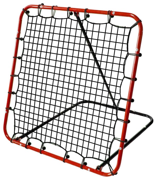 Сітка тренувальна для футболу Neo-Sport NS-491 Rebounder 120 x 120 х 107 см, червона