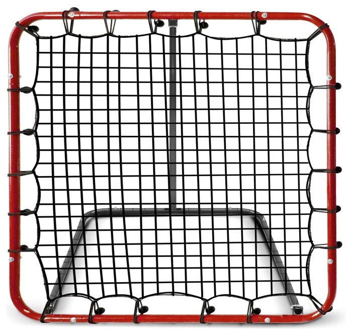Сітка тренувальна для футболу Neo-Sport NS-491 Rebounder 120 x 120 х 107 см, червона