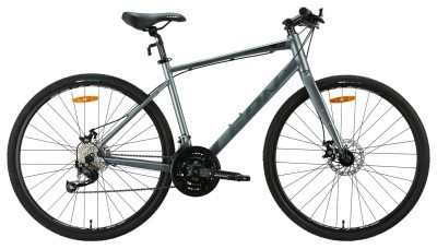 Велосипед AL 28&quot; Leon HD 80 DD рама-19&quot; сірий з чорним (матовий) 2024