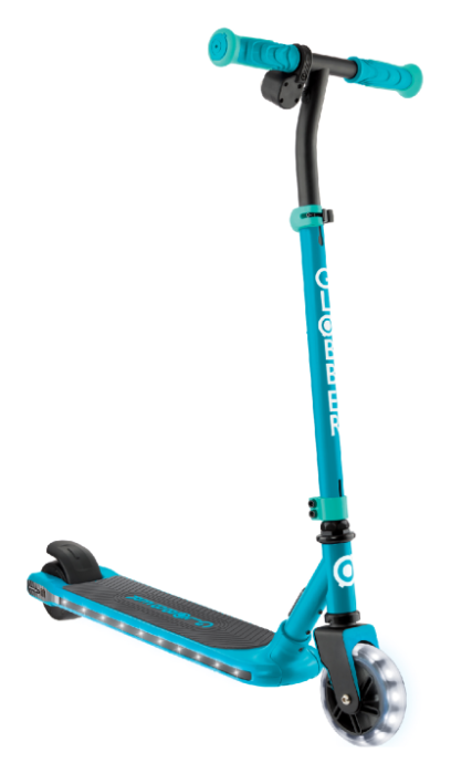 Електросамокат GLOBBER серії E-MOTION 6 зелений, з підсвіткою, 50кг, 6+, 2 колеса, укр, укр