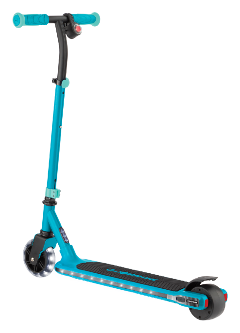 Електросамокат GLOBBER серії E-MOTION 6 зелений, з підсвіткою, 50кг, 6+, 2 колеса