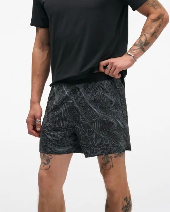 Шорти для бігу HOKA ( 1182012-BLCKW ) M Glide Short 5'' Brief CLF PRT