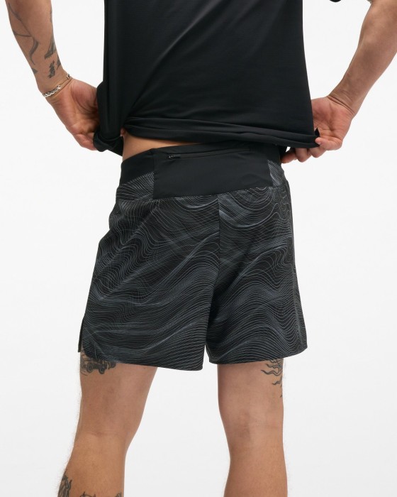 Шорти для бігу HOKA ( 1182012-BLCKW ) M Glide Short 5'' Brief CLF PRT