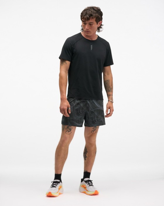 Шорти для бігу HOKA ( 1182012-BLCKW ) M Glide Short 5'' Brief CLF PRT