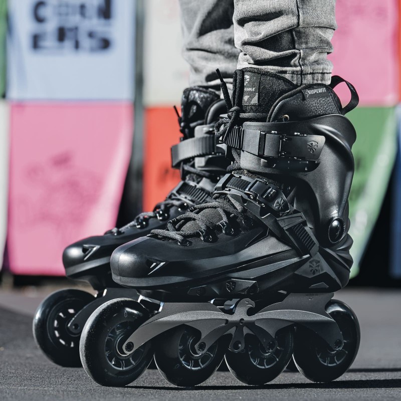 Фріскейтові роликові ковзани Flying Eagle X7D Reaver чорні, укр, укр