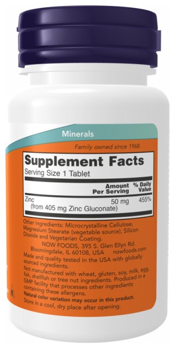 Zinc Gluconate 50 mg - 100 tabs