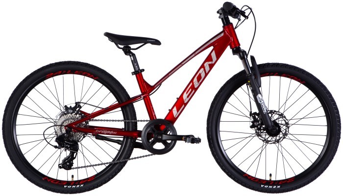 Велосипед AL 24" Leon JUNIOR DD CS рама-12" красный 2025