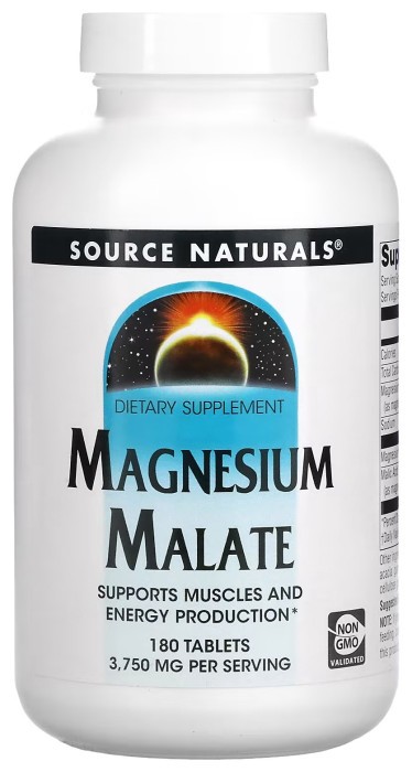 Magnesium Malate 1250 mg - 180 tabs