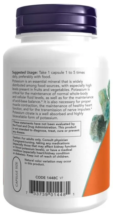 Potassium Citrate - 180 vcaps
