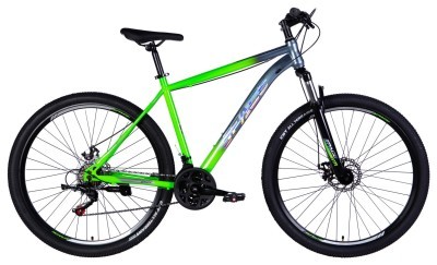 Велосипед ST 29" SPACE MARS DD FR рама-20" зелено-серебристый 2026