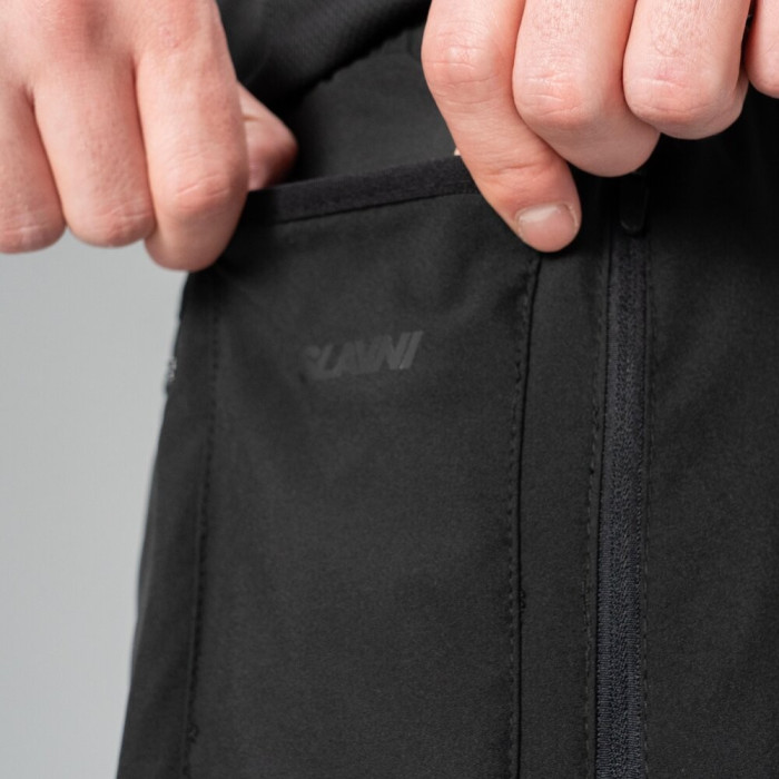 Летние мужские шорты Slavni черные, Повседневные шорты Slavni Breeze черные