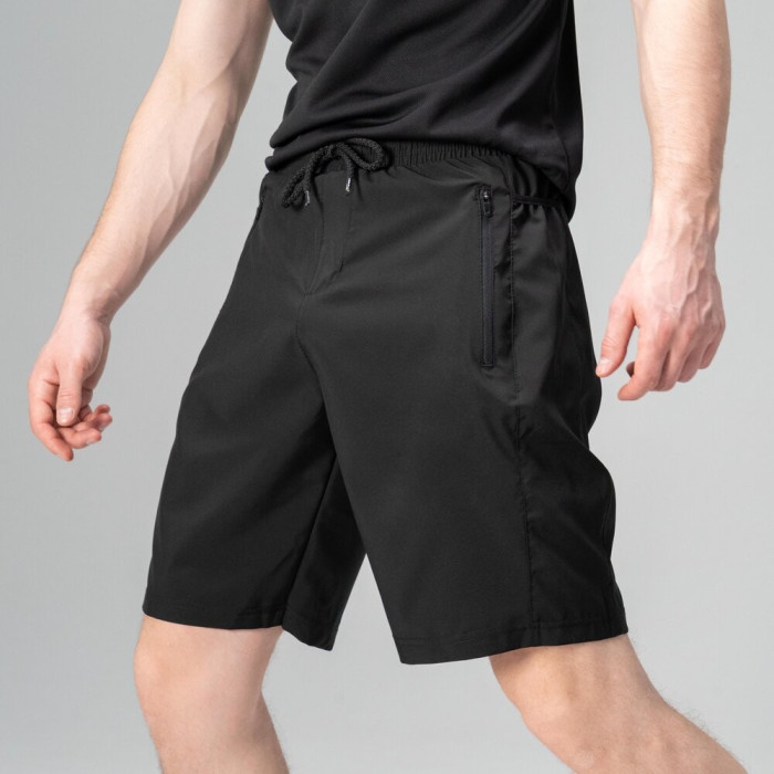 Летние мужские шорты Slavni черные, Повседневные шорты Slavni Breeze черные