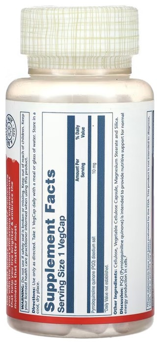 PQQ 10mg - 30 vcaps