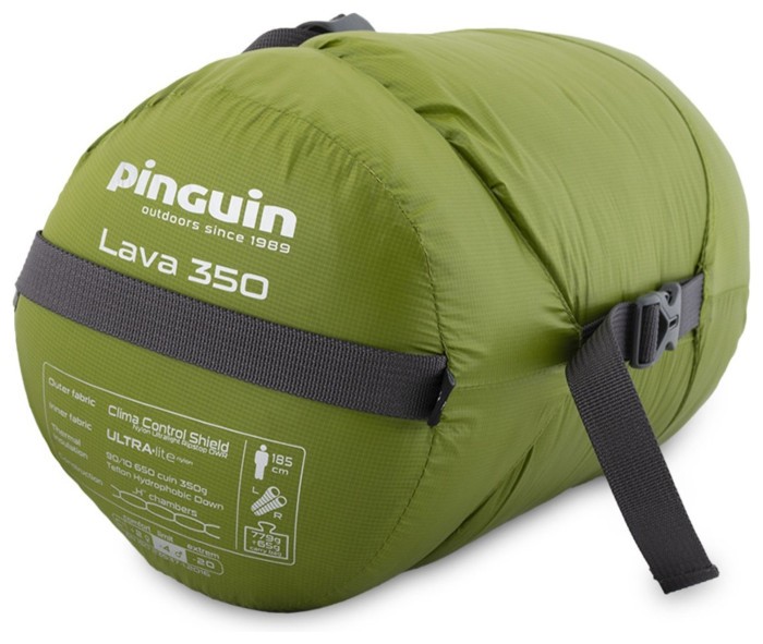 Спальный мешок Pinguin Lava 350 (2/-4°C), 185 см - Right Zip, Blue