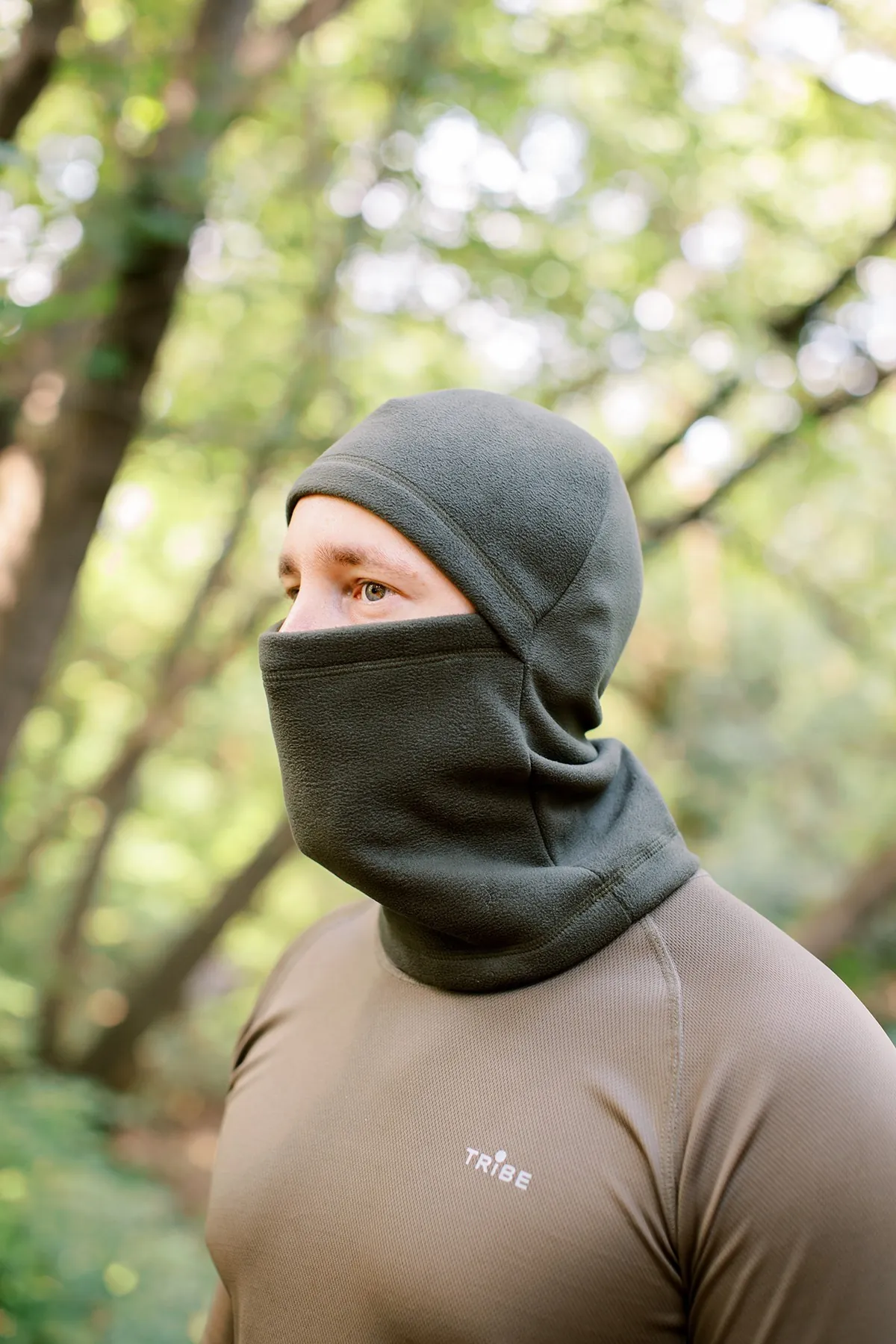 Балаклава флісова Tribe Fleece Balaclava T-KF-0021 OS, olive (T-KF-0021-olive)