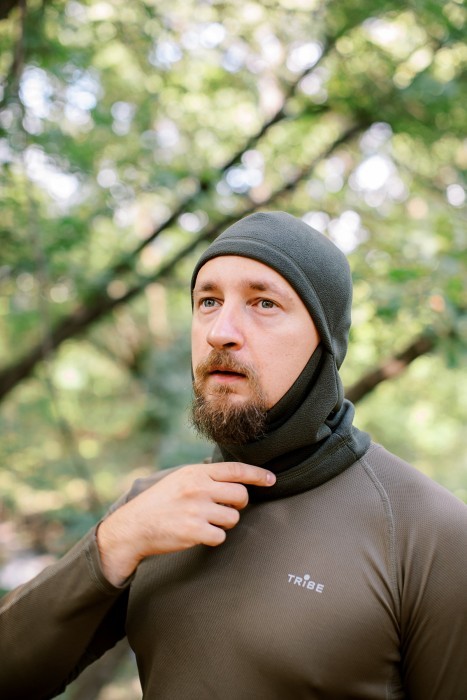 Балаклава флисовая Tribe Fleece Balaclava T-KF-0021 OS, olive