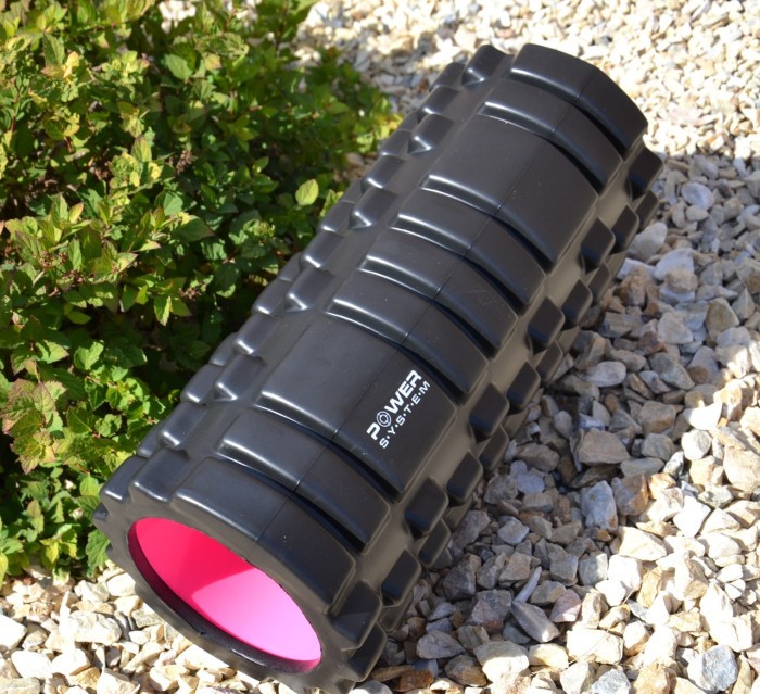 Масажні ролики Power System PS-4050 Fitness Foam Roller Black/Pink (33x15см.)