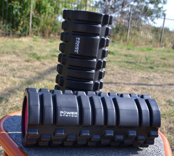Масажні ролики Power System PS-4050 Fitness Foam Roller Black/Pink (33x15см.)