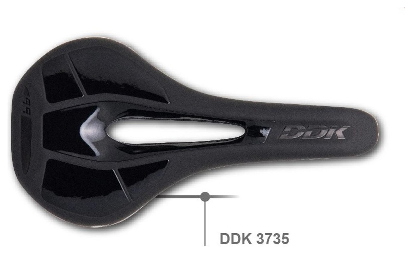 Сідло спортивне з отвором DDK 3735 272*140 чорне (чорний з білим)