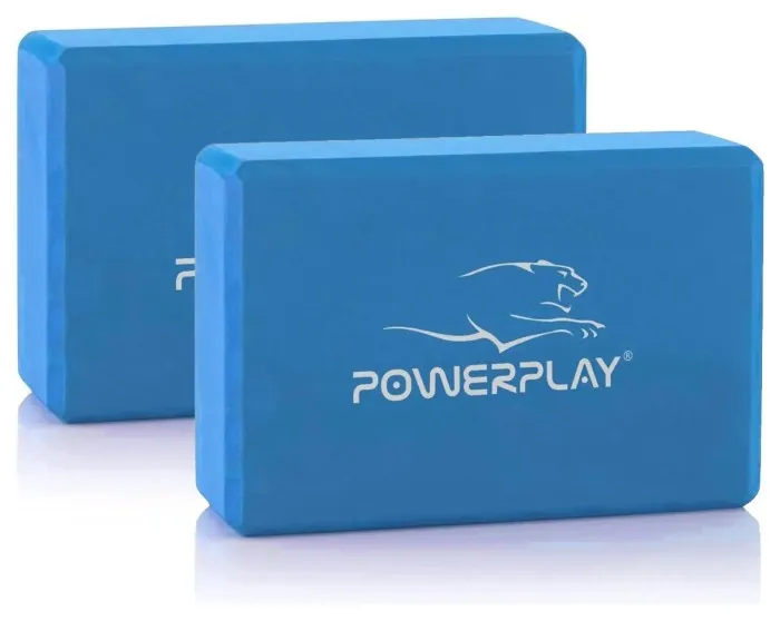 Блоки для йоги 2шт. (пара) PowerPlay 4006 Yoga Brick EVA Синий
