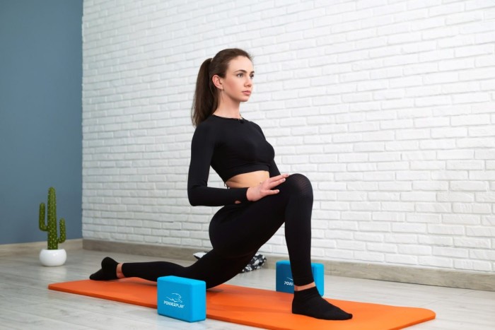 Блоки для йоги 2шт. (пара) PowerPlay 4006 Yoga Brick EVA Синий