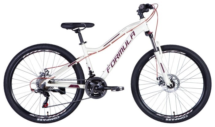 Велосипед 26" Formula ALPINA 2024 (біло-бордовий), укр, укр