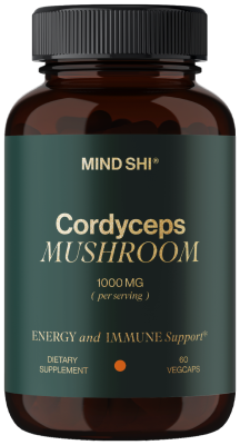 Cordyceps Mushroom 1000 mg - 60 vegcaps (поврежденная банка)