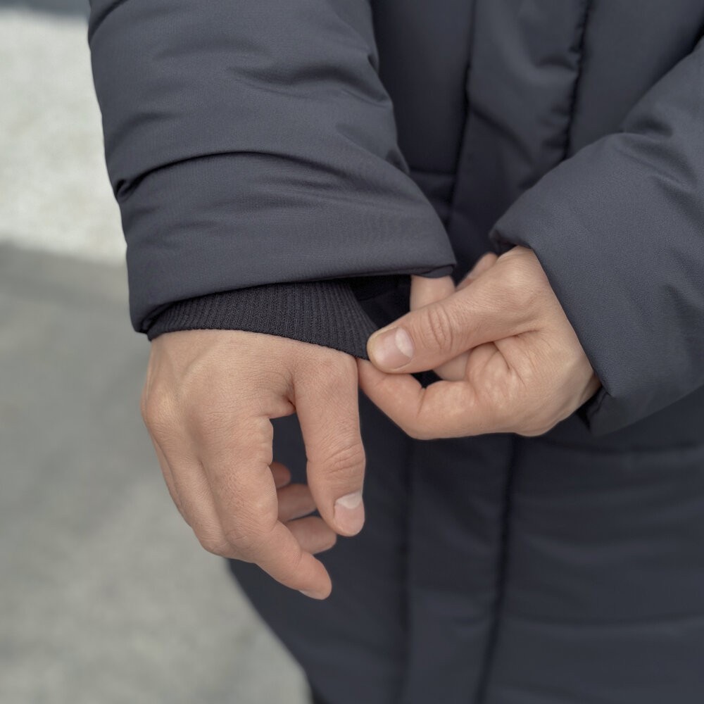 Зимняя мужская куртка темно-серая Pobedov Legas