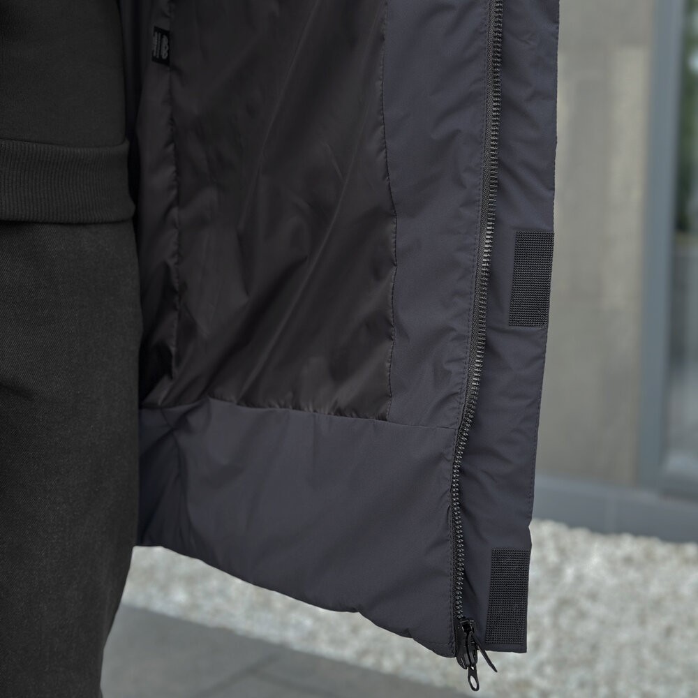 Зимняя мужская куртка темно-серая Pobedov Legas