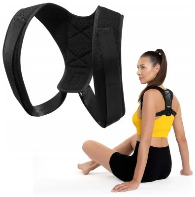 Корректор осанки 4FIZJO для поддержки спины, универсальный Black (P-5907739318107)