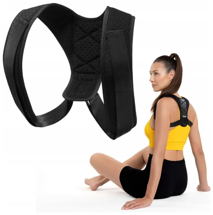 Коректор постави 4FIZJO для підтримки спини, універсальний Black (P-5907739318107)