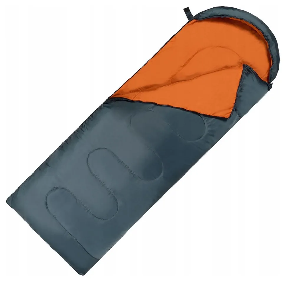 Спальний мішок (спальник) ковдра SportVida SV-CC0065 +2 ...+21°C R Navy Green/Orange (LFSV-CC0065)