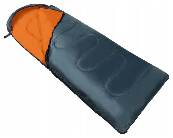 Спальний мішок (спальник) ковдра SportVida SV-CC0065 +2 ...+21°C R Navy Green/Orange