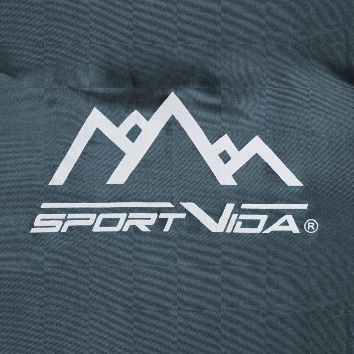Спальний мішок (спальник) ковдра SportVida SV-CC0065 +2 ...+21°C R Navy Green/Orange