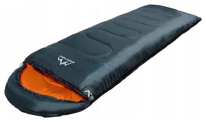 Спальний мішок (спальник) ковдра SportVida SV-CC0065 +2 ...+21°C R Navy Green/Orange