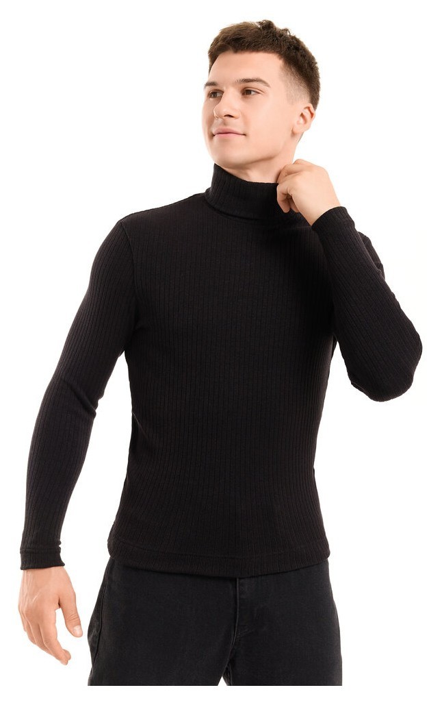 Мужской гольф Pobedov Prestige. Черный гольф для мужчин осенний весенний. Гольф ангора мужской