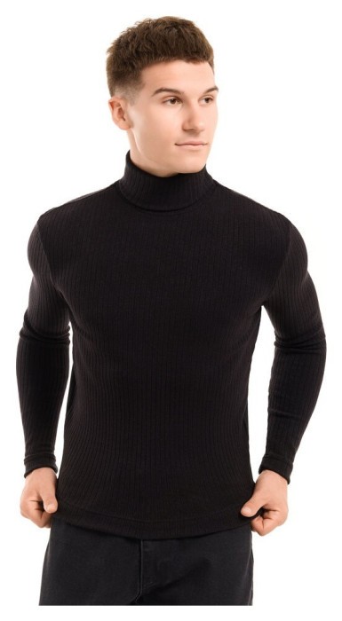 Чоловічий гольф Pobedov Prestige. Чорний гольф для чоловіків осінній весняний. Гольф ангора чоловічий, укр, укр