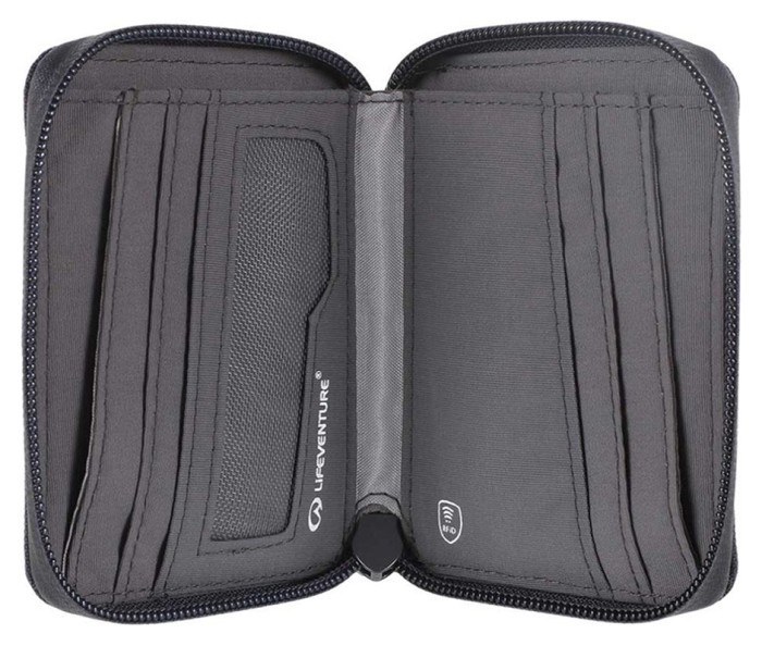 Кошелек Lifeventure Recycled RFID Bi-Fold Wallet grey