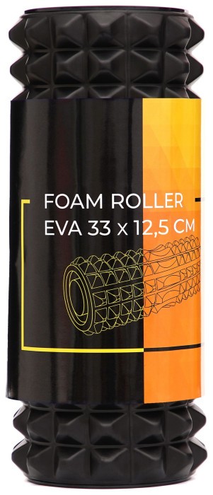 Масажний ролик Cornix EVA 33 x 12.5 см (валик, роллер) XR-0341 Black