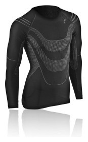 Термобелье для взрослых: мужская кофта Fuse MEGALIGHT 200 LONGSHIRT MAN XL Black