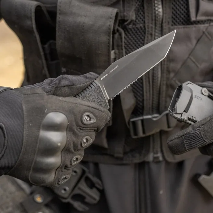 Ніж SOG Trident FX, Blackout/Partailly Serrated
