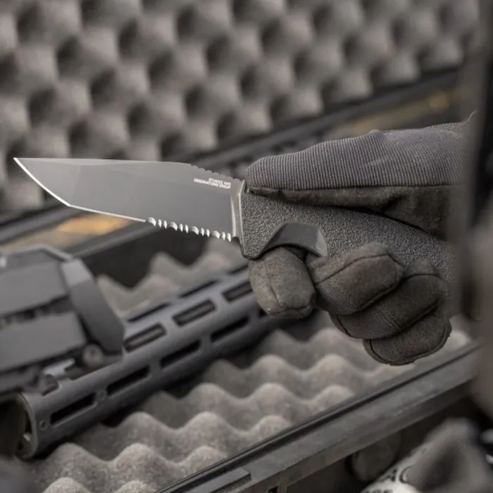 Ніж SOG Trident FX, Blackout/Partailly Serrated