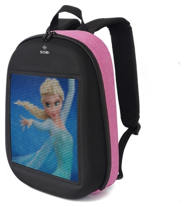 Рюкзак Sobi Pixel SB9702 Pink із LED екраном