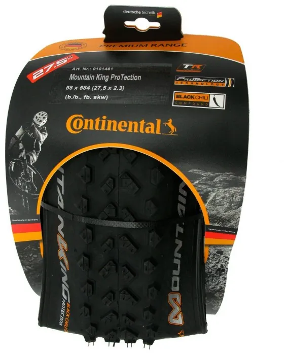 Покришка Continental Mountain King 2.3, 29 " x2.30, 58-622, Foldable, PureGrip, ShieldWall System, 845гр., чорний